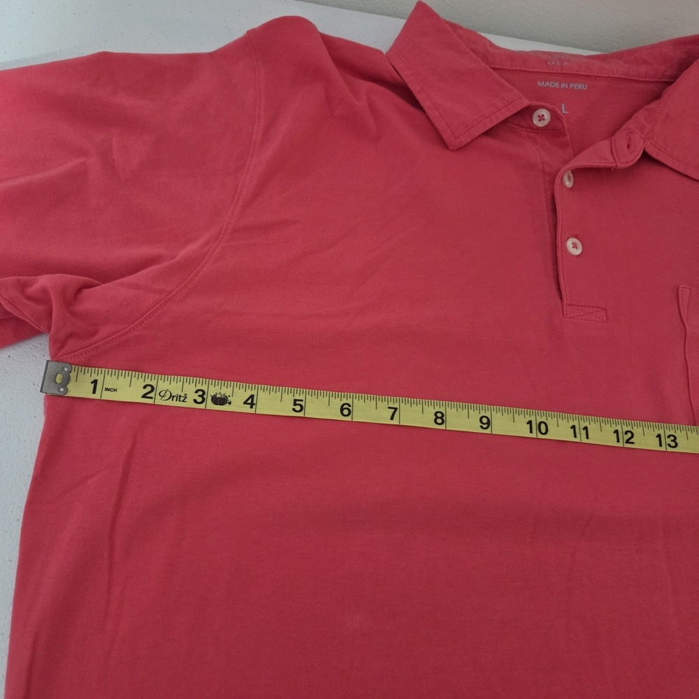 B Draddy Polo‎ Shirt Mens L Pink Pima Cotton Golf Short Sleeve 1912 Merion - Picture 13 of 13